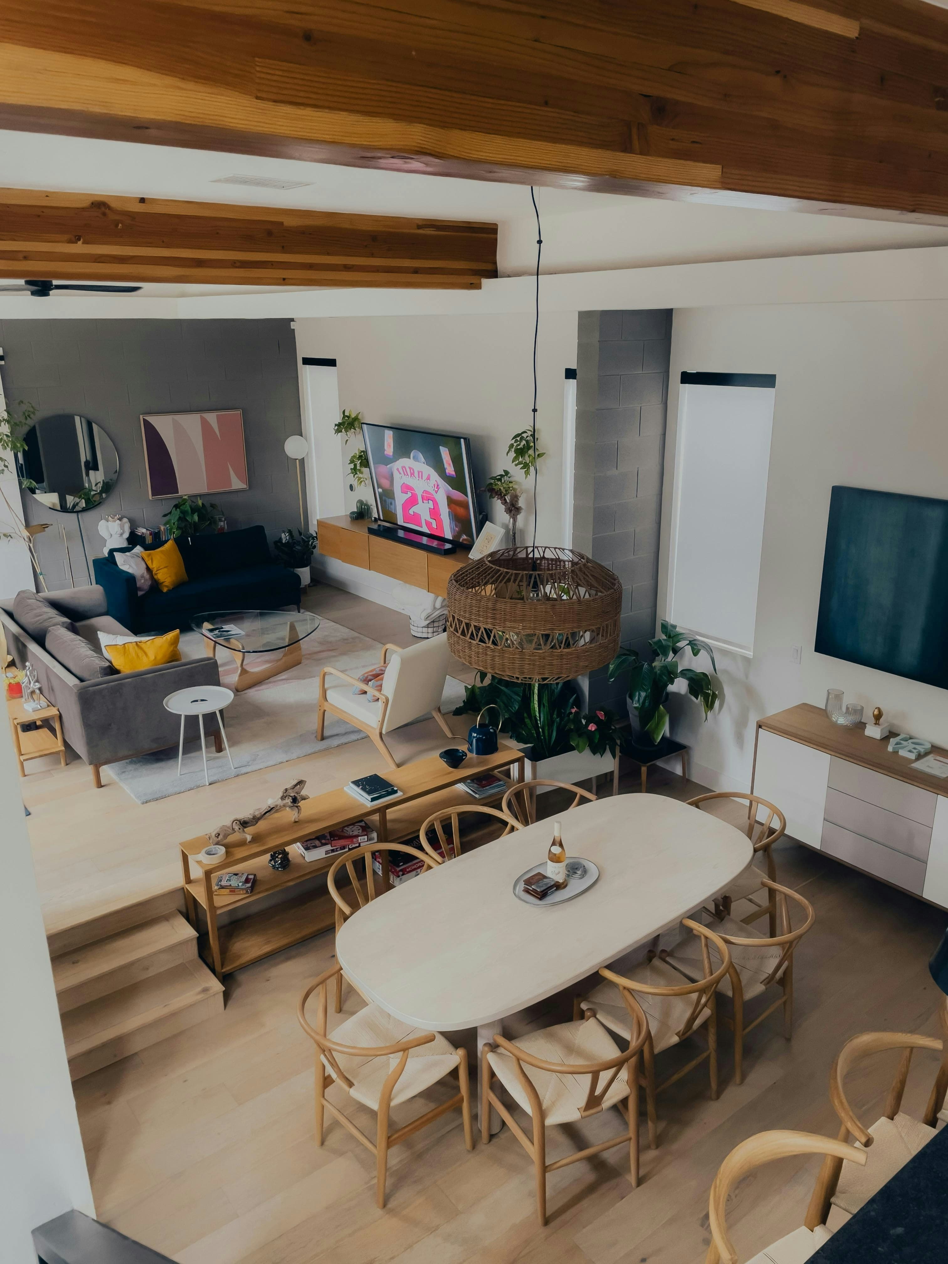Family living space at an Ambr Homes community