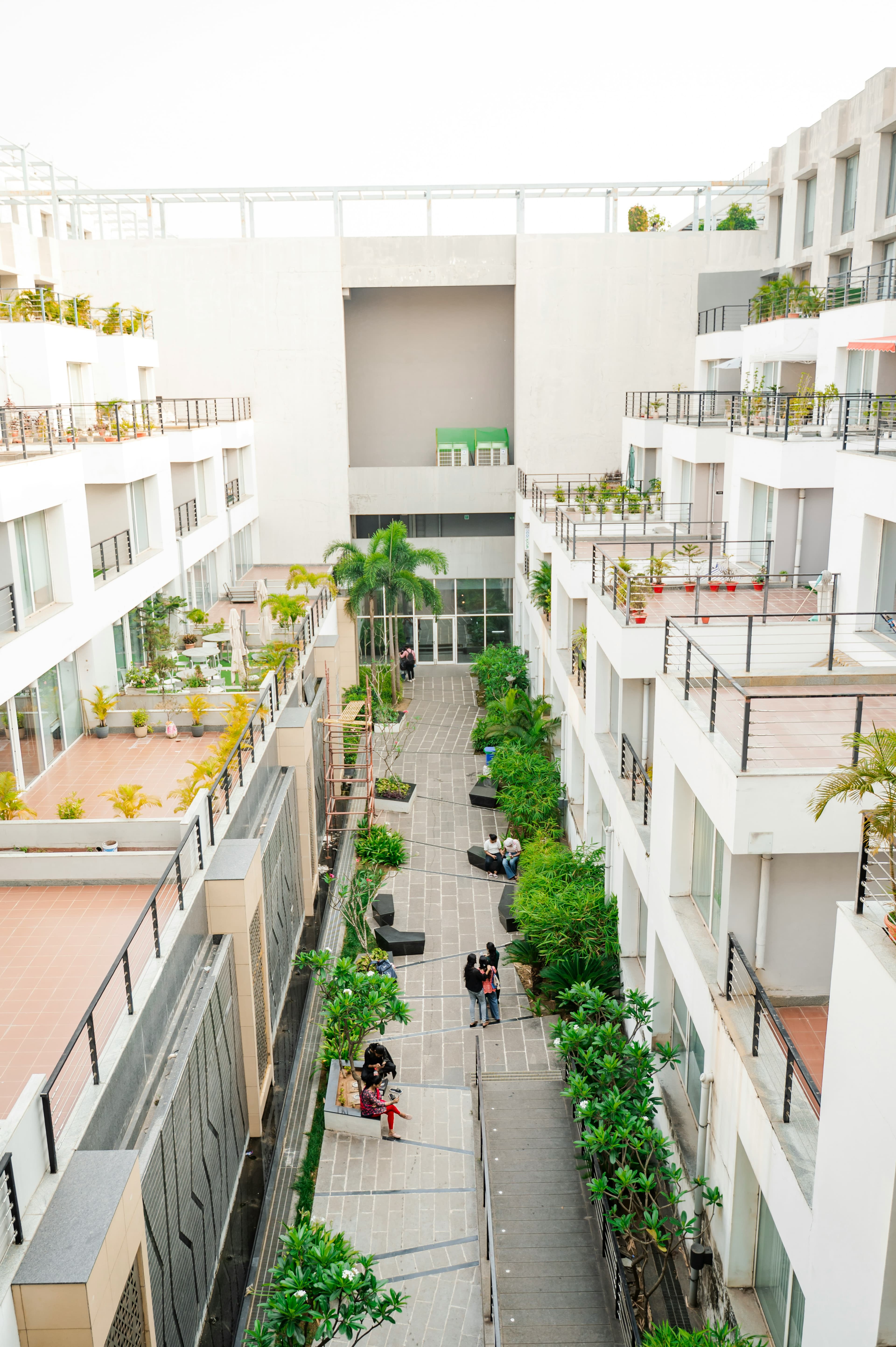 Green community space for families