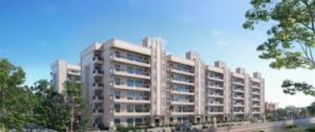 Modern residential apartment building in Greater Noida West for property buyers